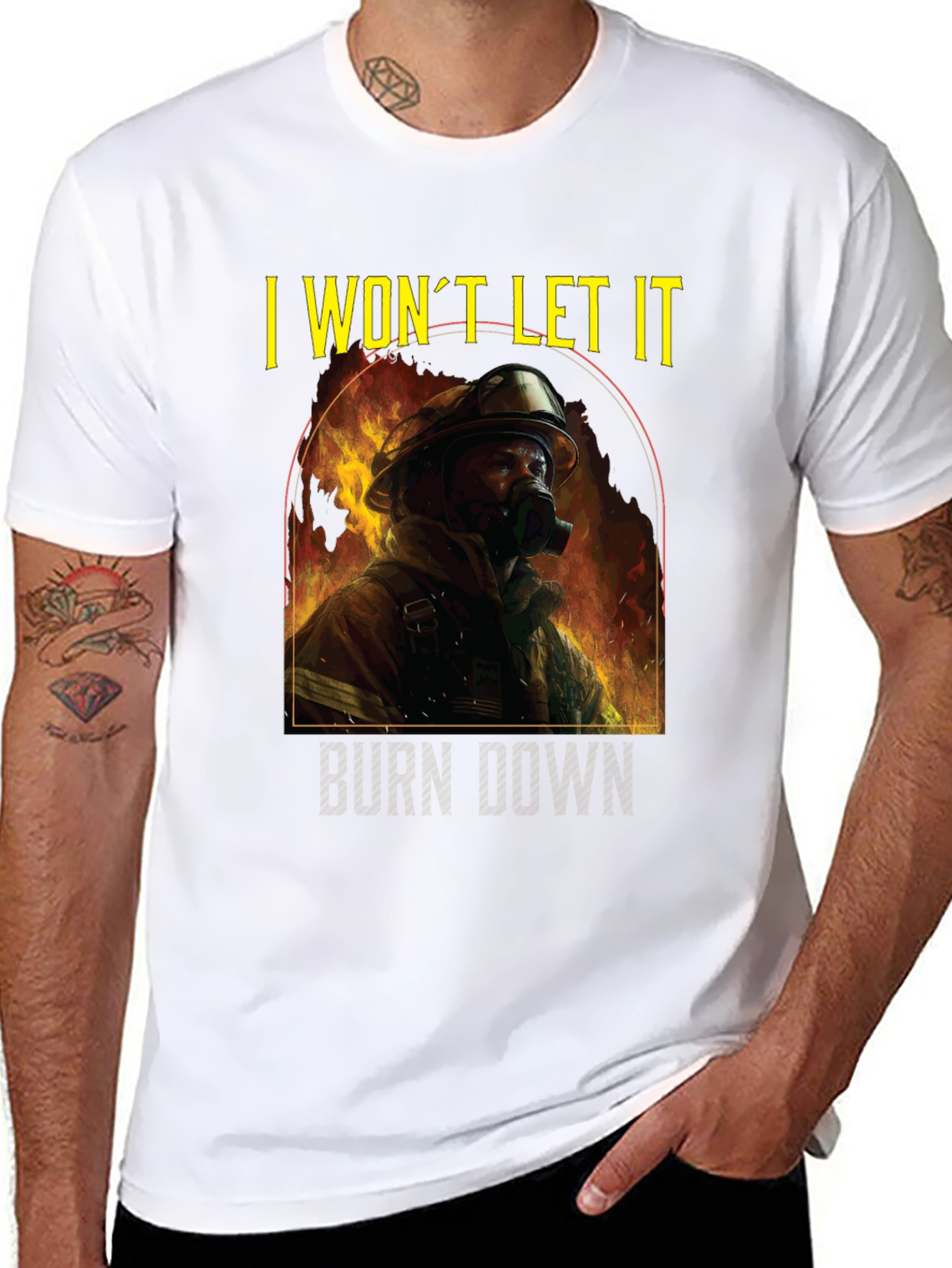 Firefighter I Wont Let It Burn Down T-Shirt