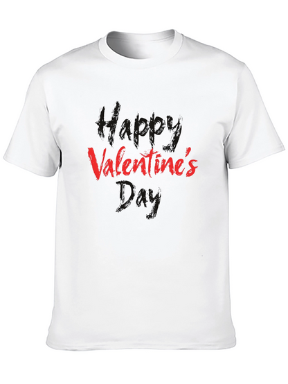 Valentines Day Graphic Tee - Black Cotton Shirt
