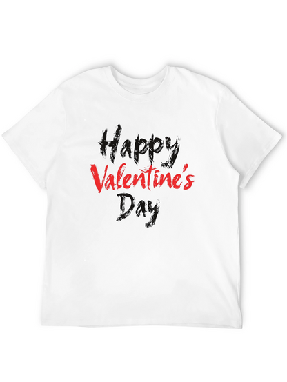 Valentines Day Graphic Tee - Black Cotton Shirt