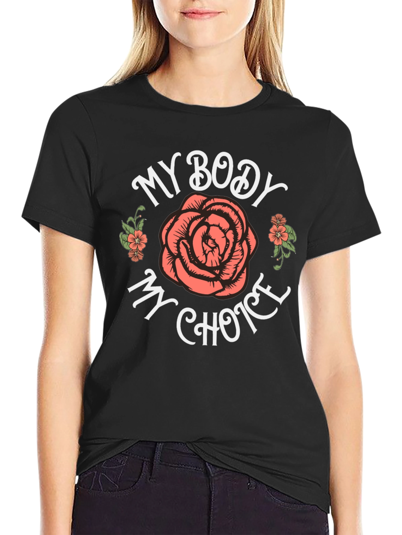 My Body My Choice Rose Graphic Tee
