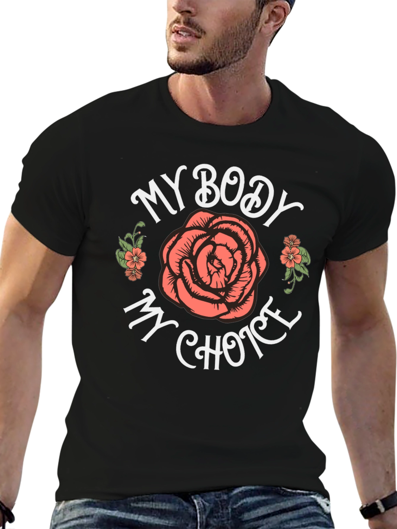 My Body My Choice Rose Graphic Tee