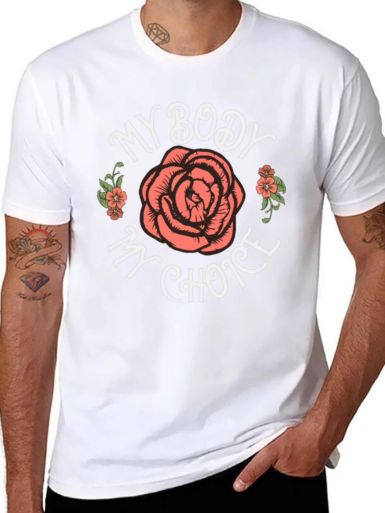 My Body My Choice Rose Graphic Tee