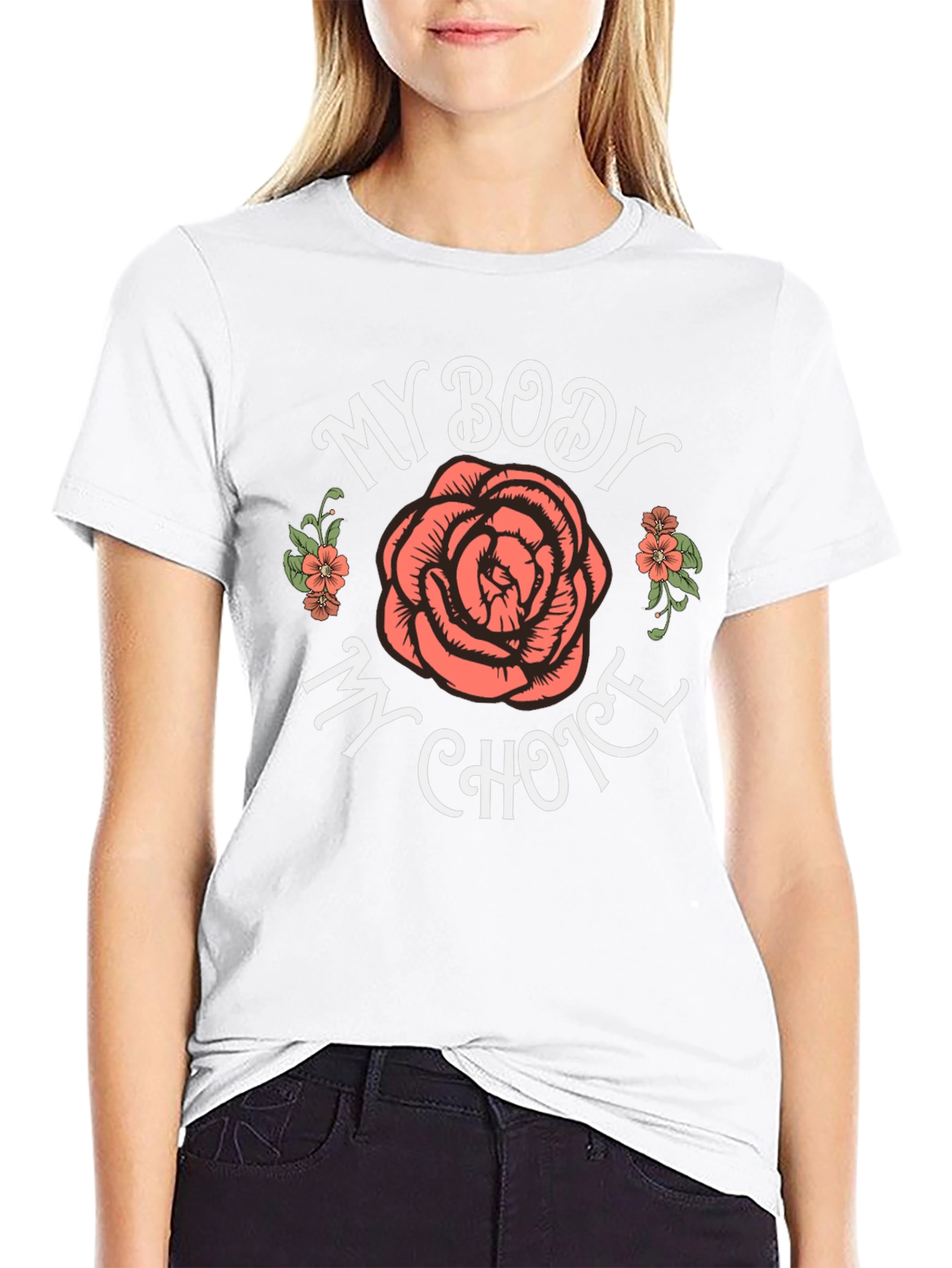 My Body My Choice Rose Graphic Tee