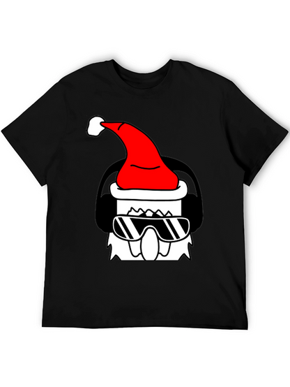Cool Santa Graphic Tee - Black
