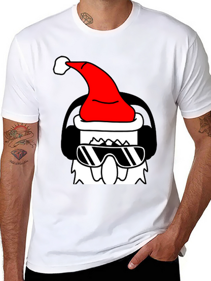 Cool Santa Graphic Tee - Black