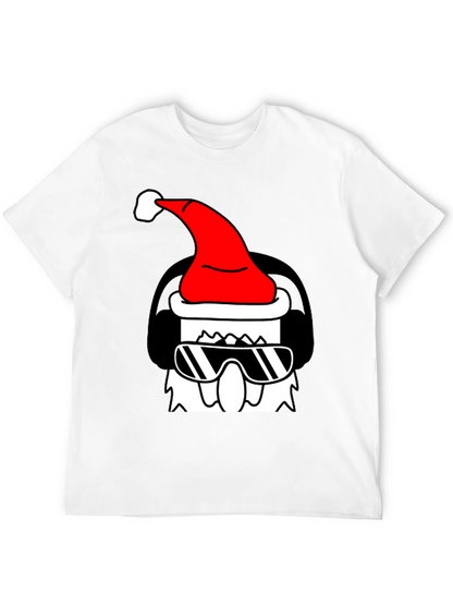 Cool Santa Graphic Tee - Black