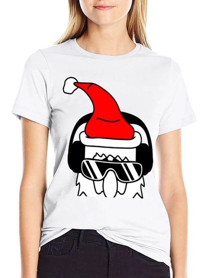 Cool Santa Graphic Tee - Black
