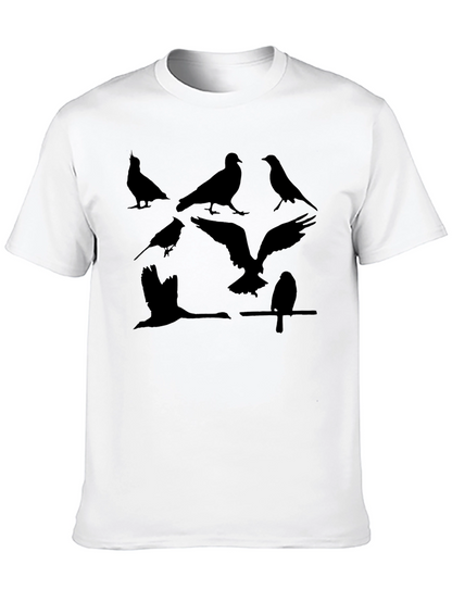 Bird Silhouette Graphic Tee - Mens Black T-Shirt
