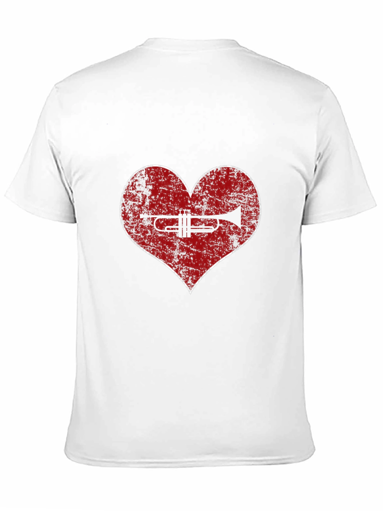 Trumpet Heart T-Shirt - Music Lover Tee