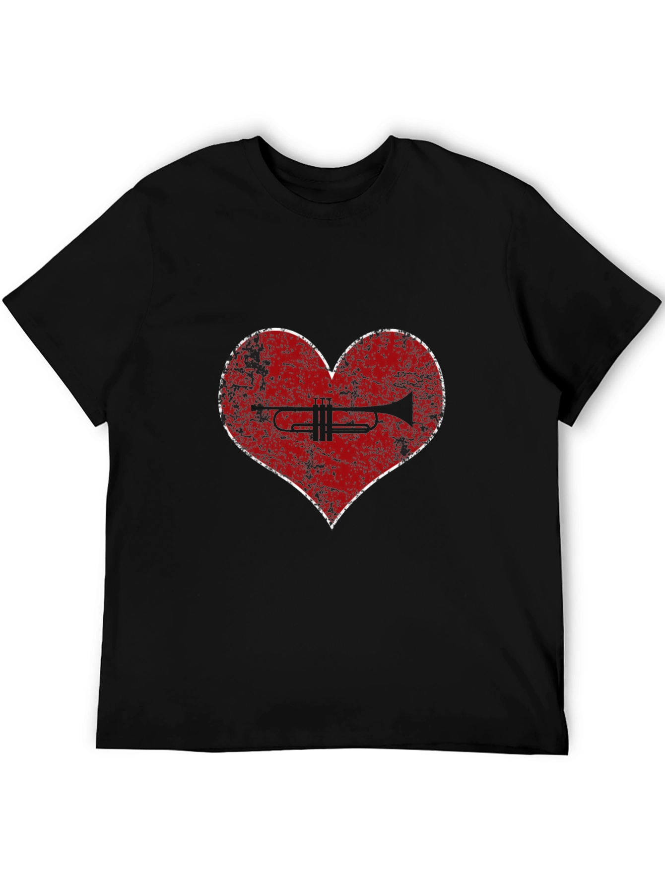 Trumpet Heart T-Shirt - Music Lover Tee