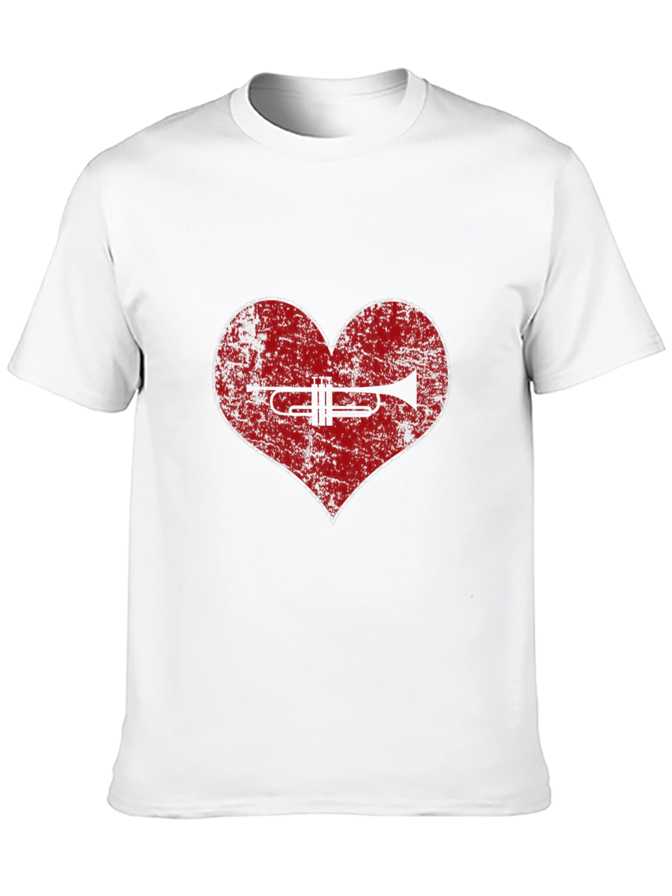 Trumpet Heart T-Shirt - Music Lover Tee