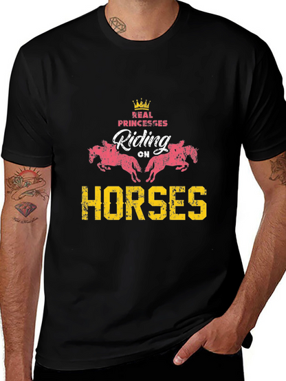 Real Princesses Riding Horses Graphic Tee