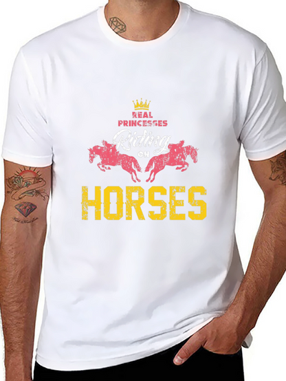 Real Princesses Riding Horses Graphic Tee