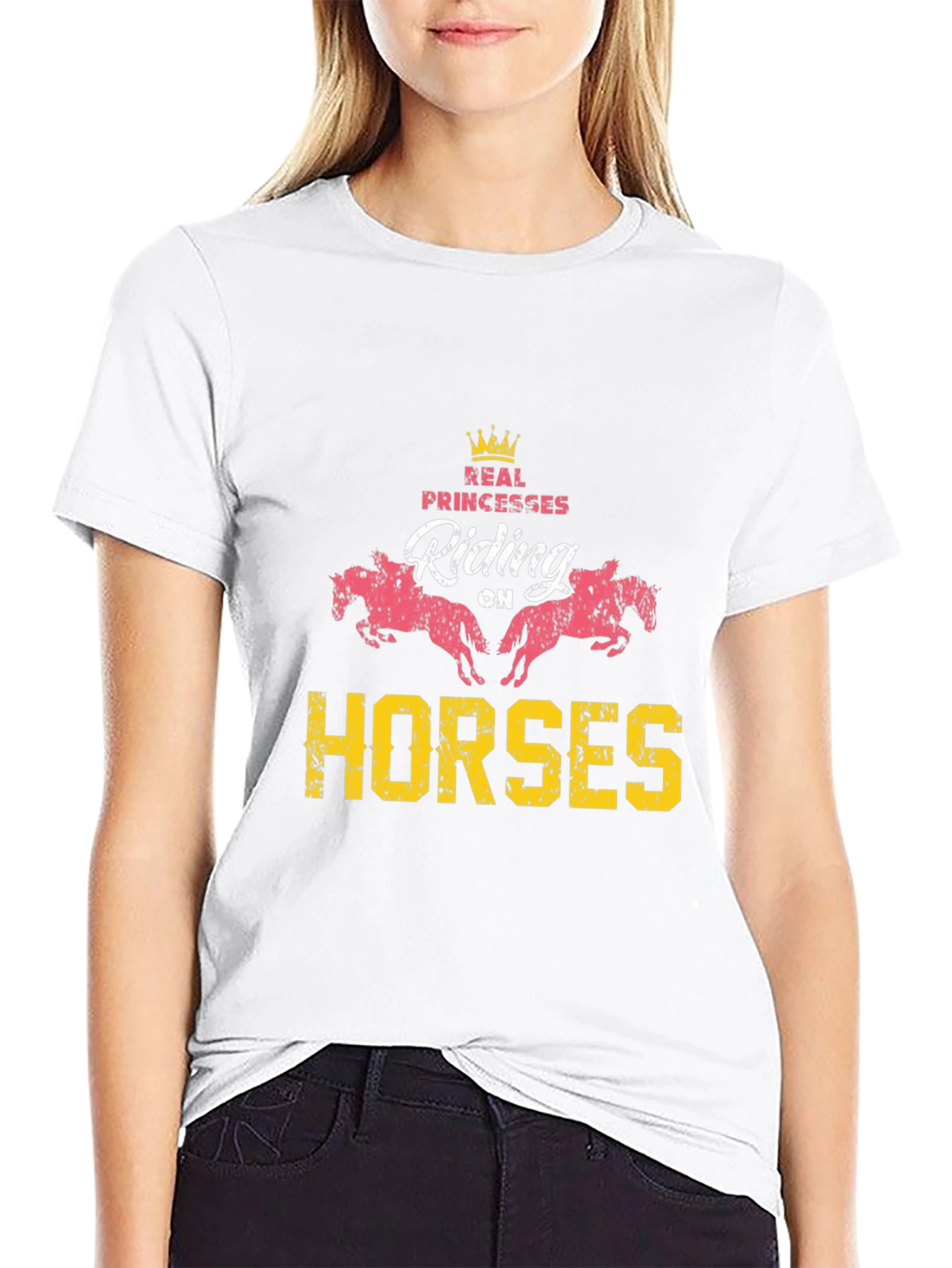 Real Princesses Riding Horses Graphic Tee