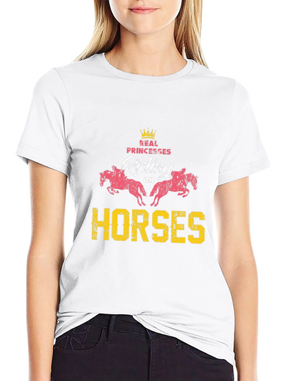 Real Princesses Riding Horses Graphic Tee
