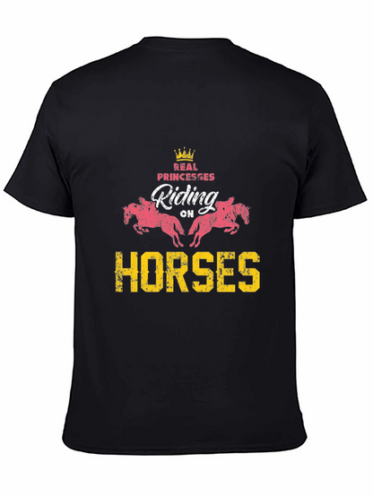 Real Princesses Riding Horses Graphic Tee