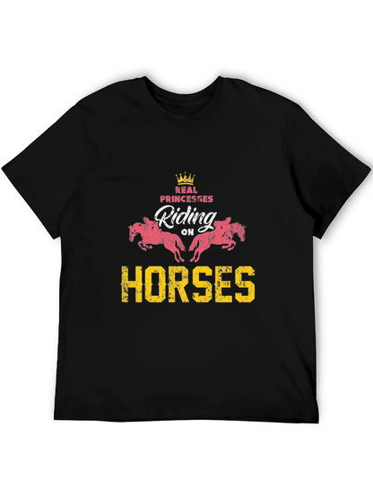 Real Princesses Riding Horses Graphic Tee
