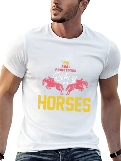 Real Princesses Riding Horses Graphic Tee