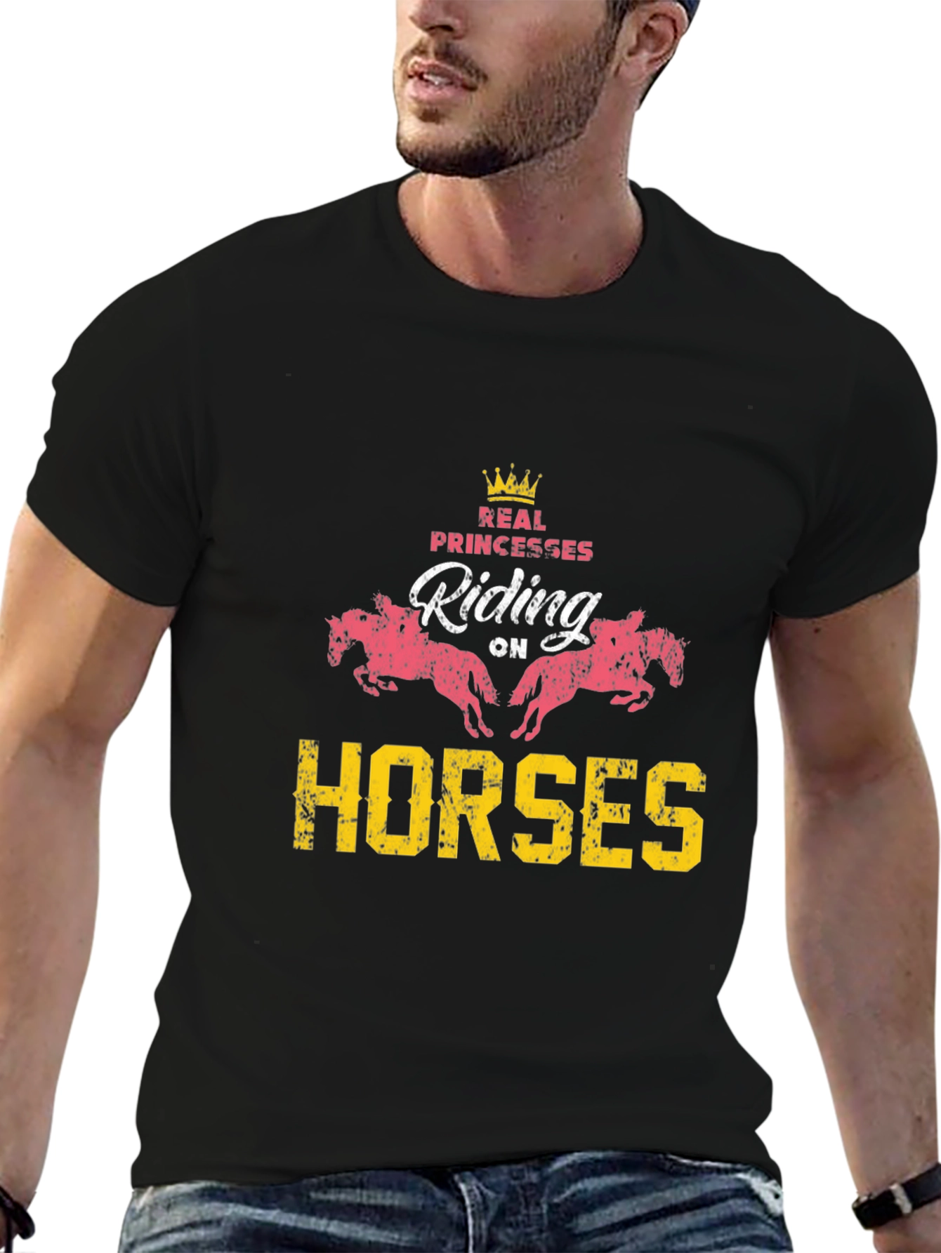 Real Princesses Riding Horses Graphic Tee