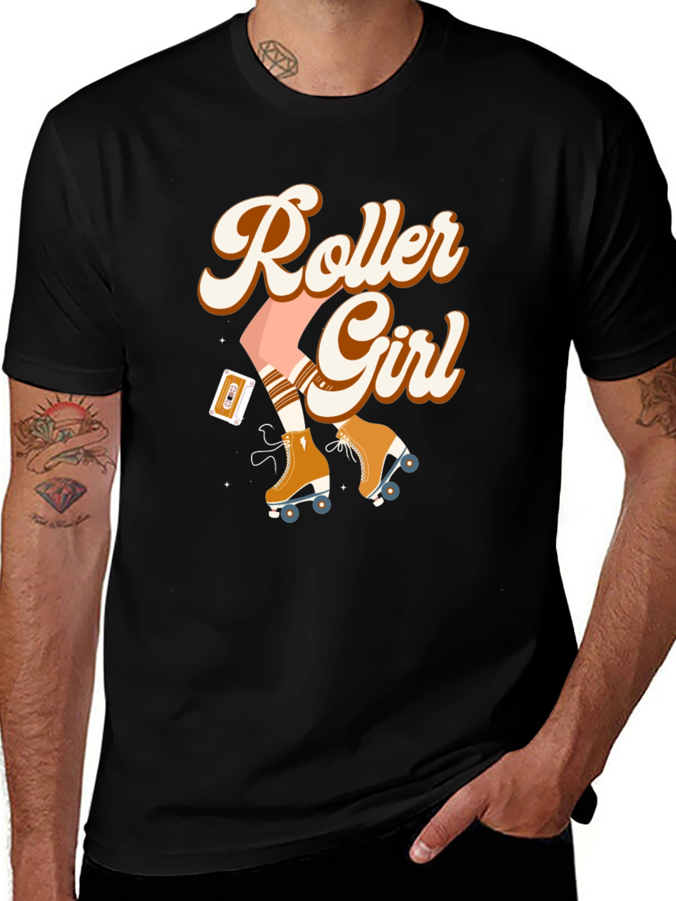 Retro Roller Girl T-Shirt