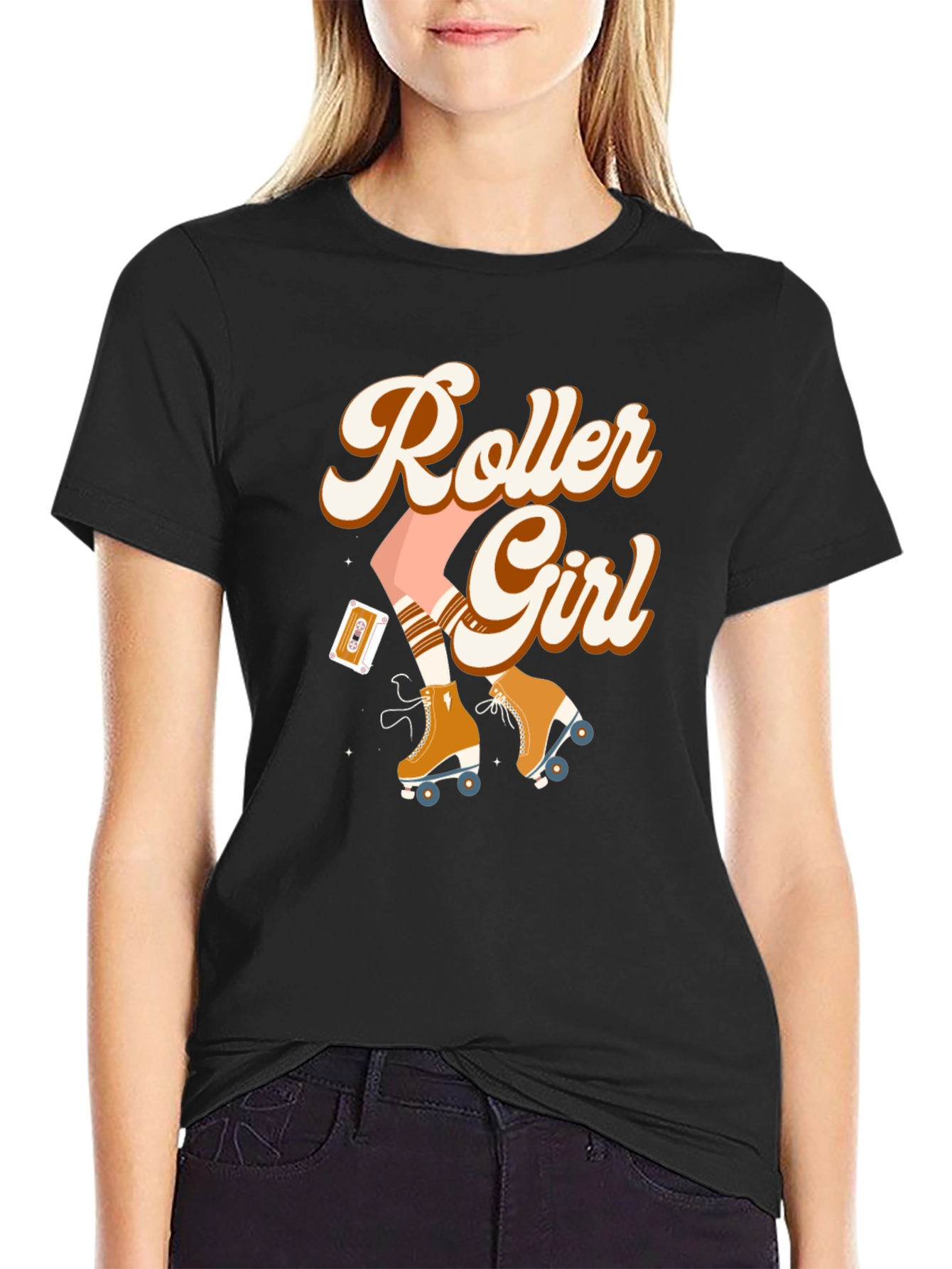 Retro Roller Girl T-Shirt