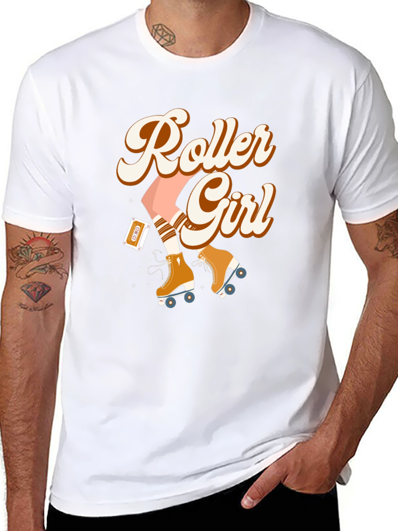Retro Roller Girl T-Shirt