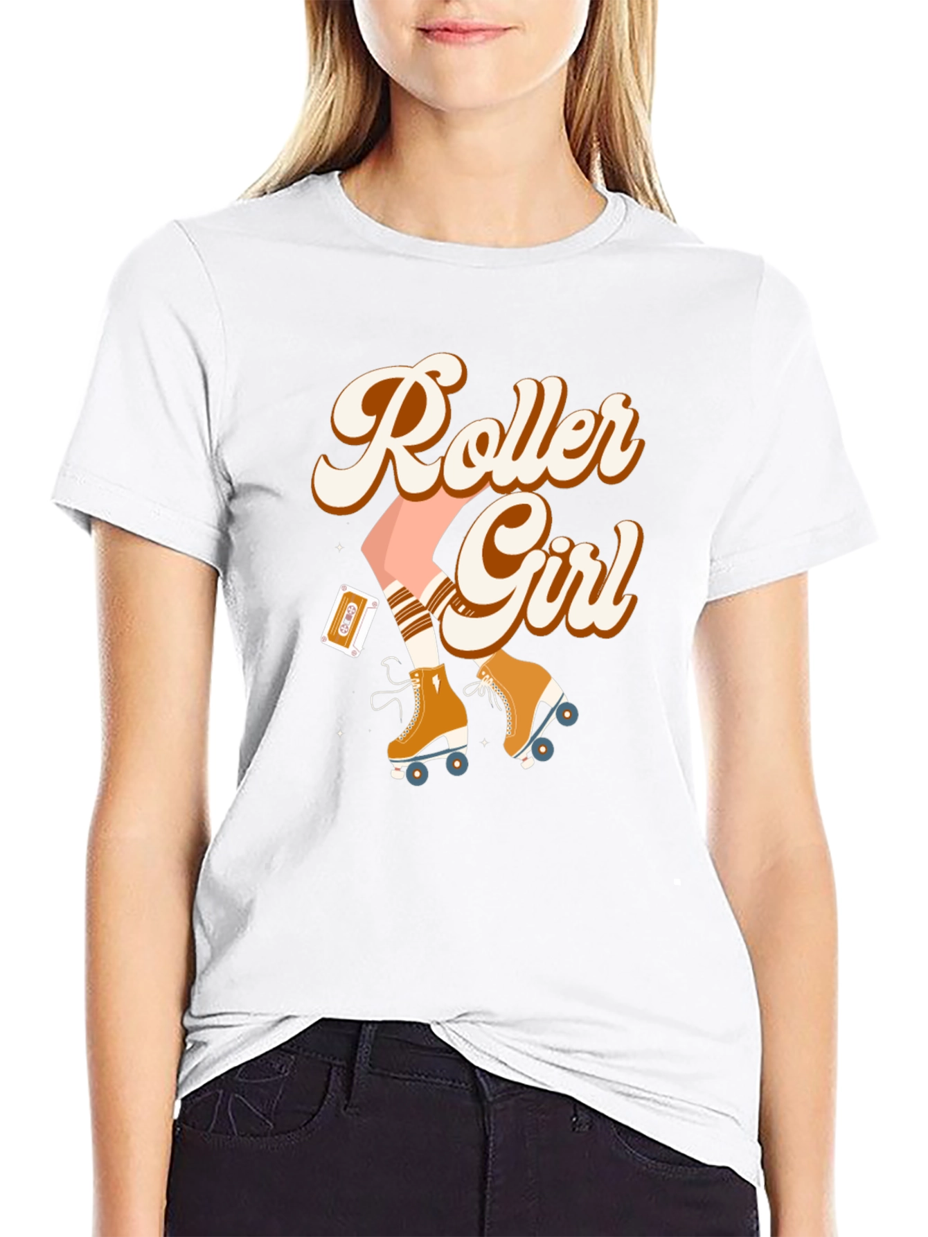 Retro Roller Girl T-Shirt