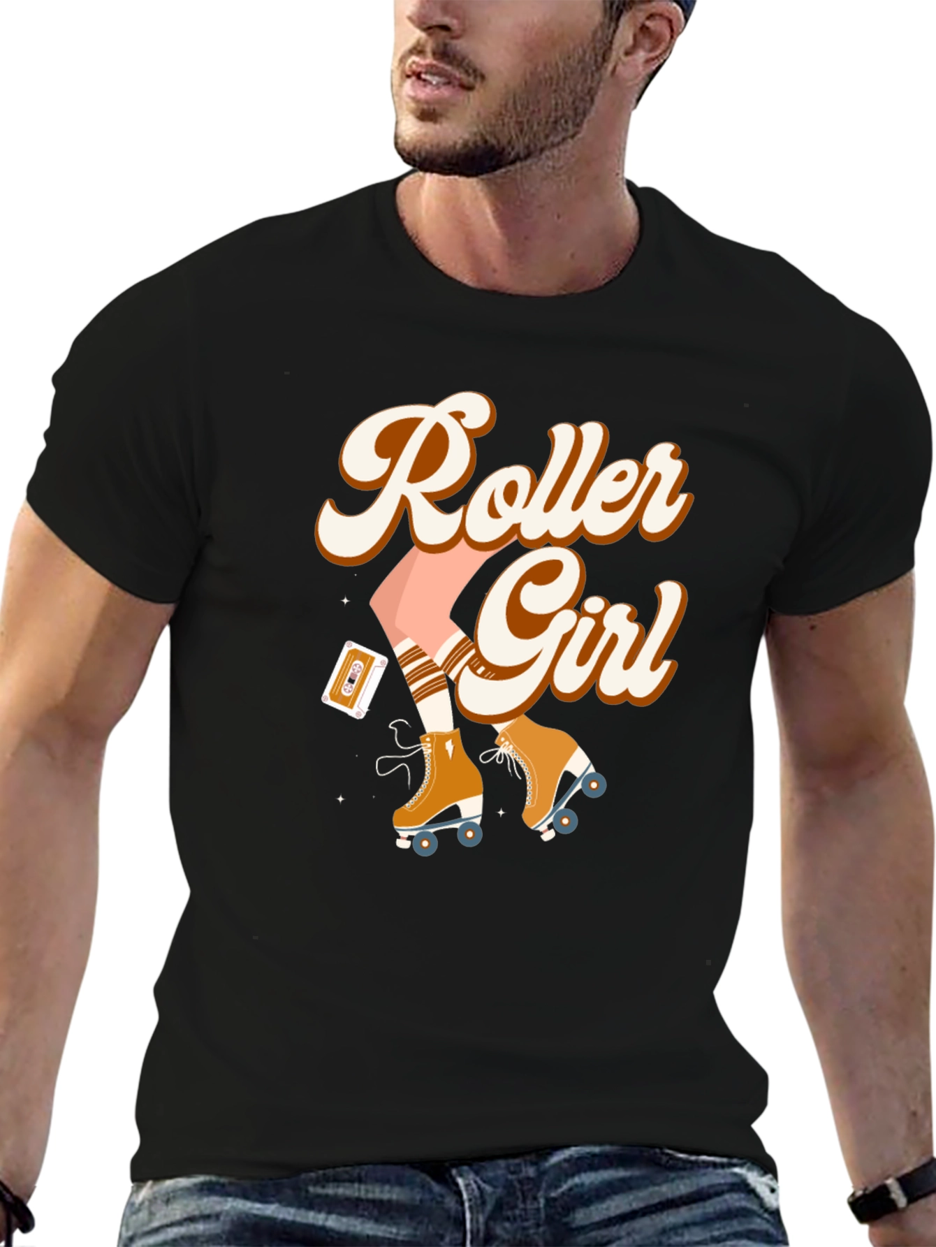 Retro Roller Girl T-Shirt
