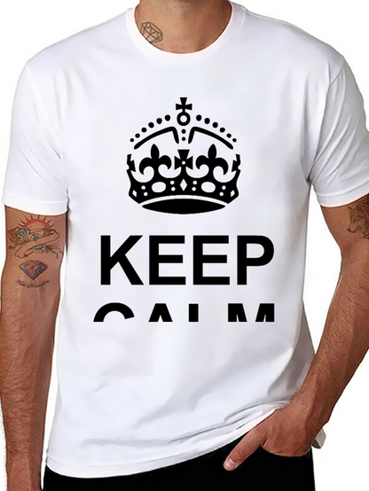 Keep Calm Graphic Tee - Stylish Comfort