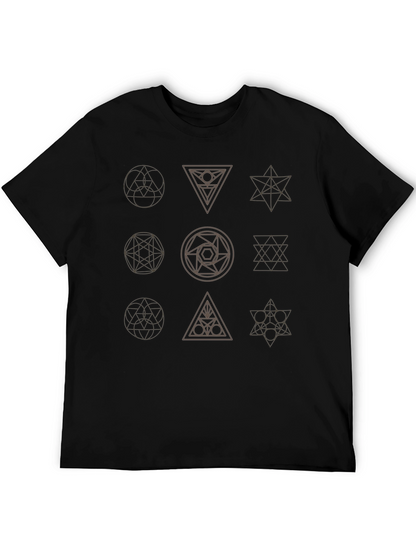 Geometric Symbol T-Shirt - Modern Graphic Tee