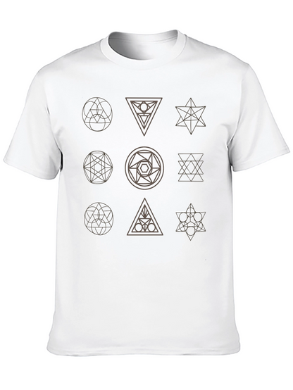 Geometric Symbol T-Shirt - Modern Graphic Tee