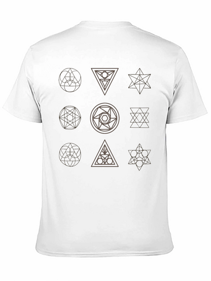 Geometric Symbol T-Shirt - Modern Graphic Tee