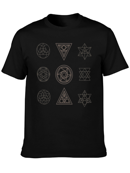 Geometric Symbol T-Shirt - Modern Graphic Tee