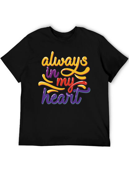 Always In My Heart Graphic Tee - Black
