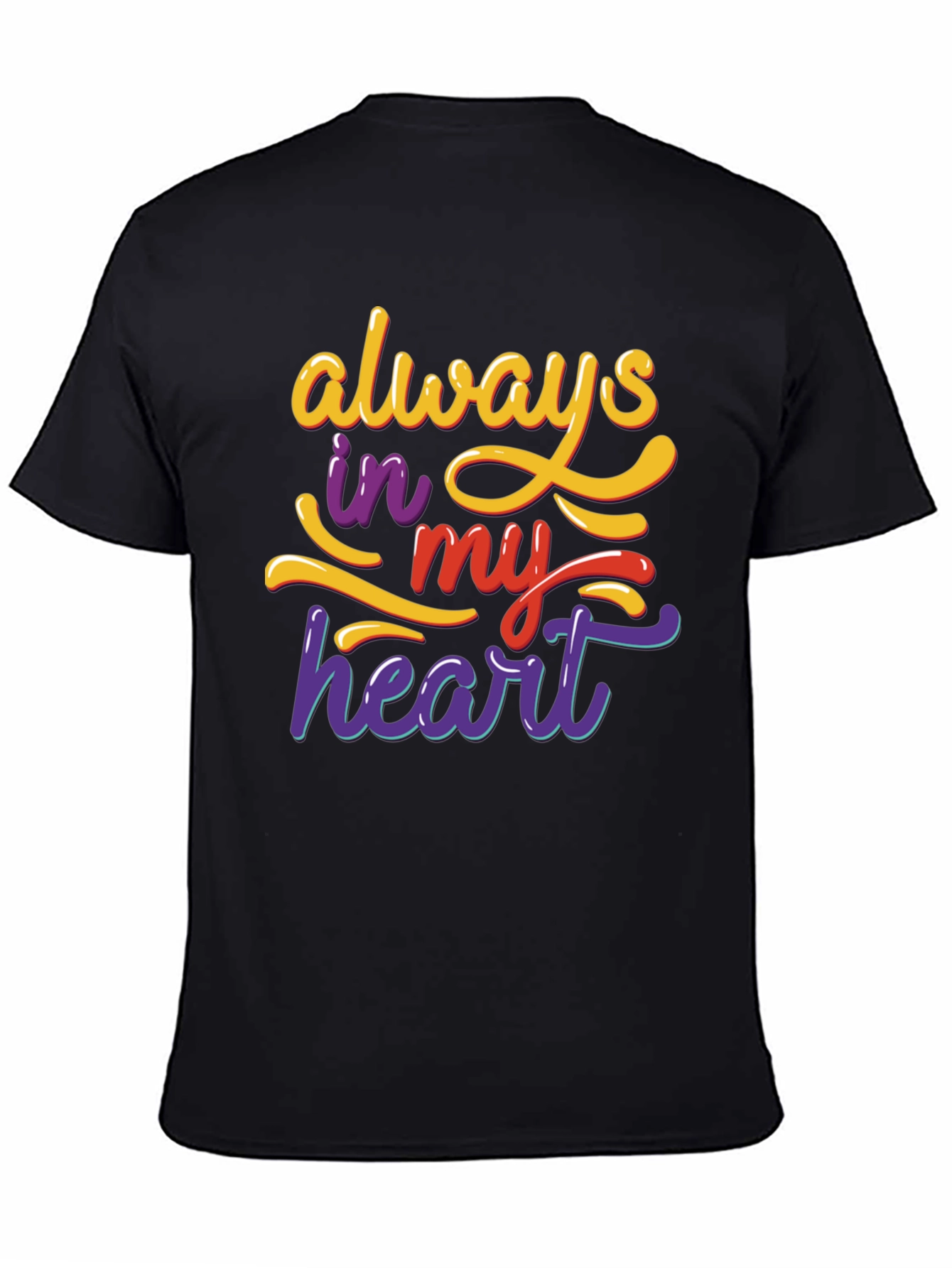 Always In My Heart Graphic Tee - Black