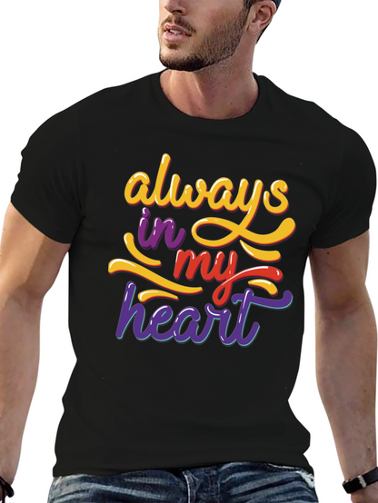 Always In My Heart Graphic Tee - Black