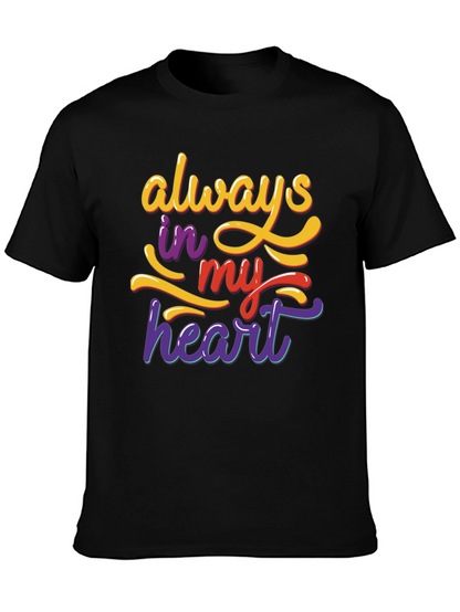 Always In My Heart Graphic Tee - Black