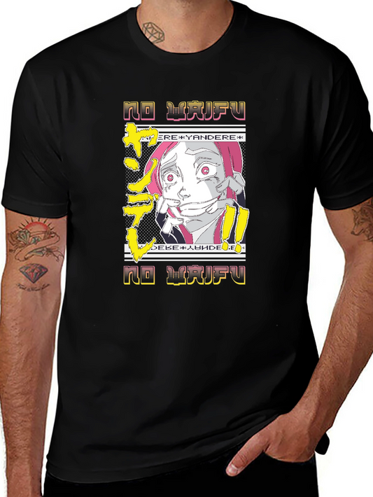 No Waifu Yandere Anime Graphic Tee