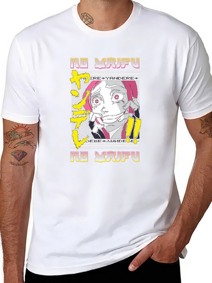 No Waifu Yandere Anime Graphic Tee