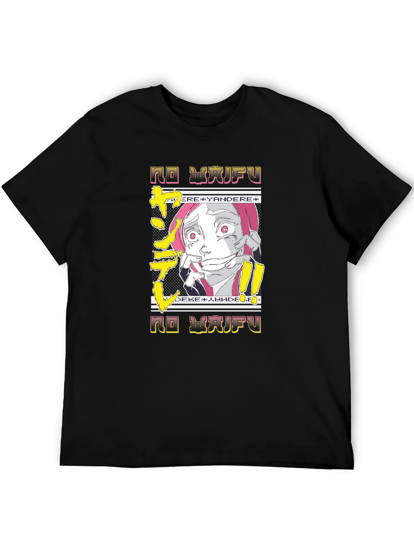 No Waifu Yandere Anime Graphic Tee