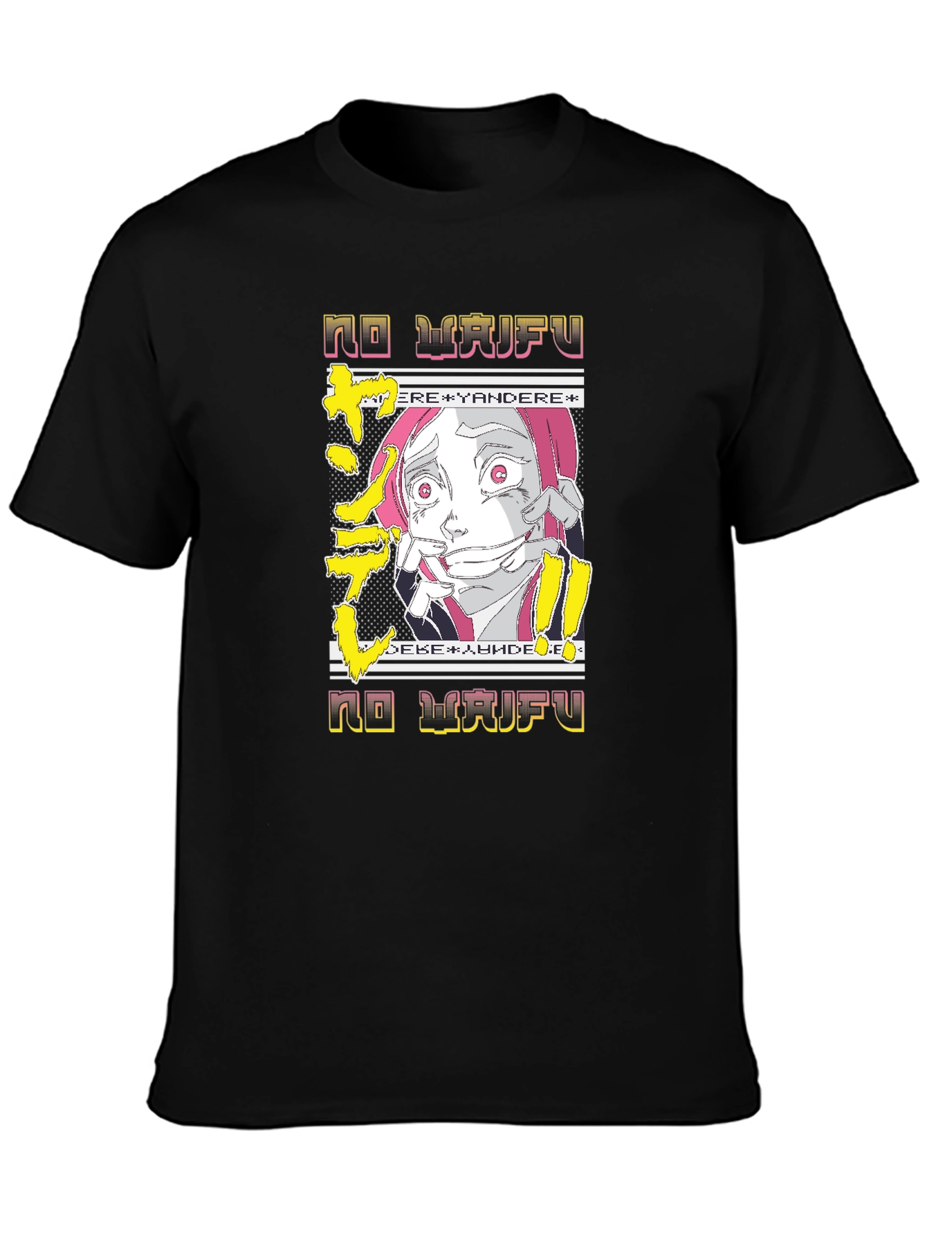 No Waifu Yandere Anime Graphic Tee