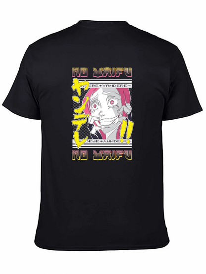 No Waifu Yandere Anime Graphic Tee