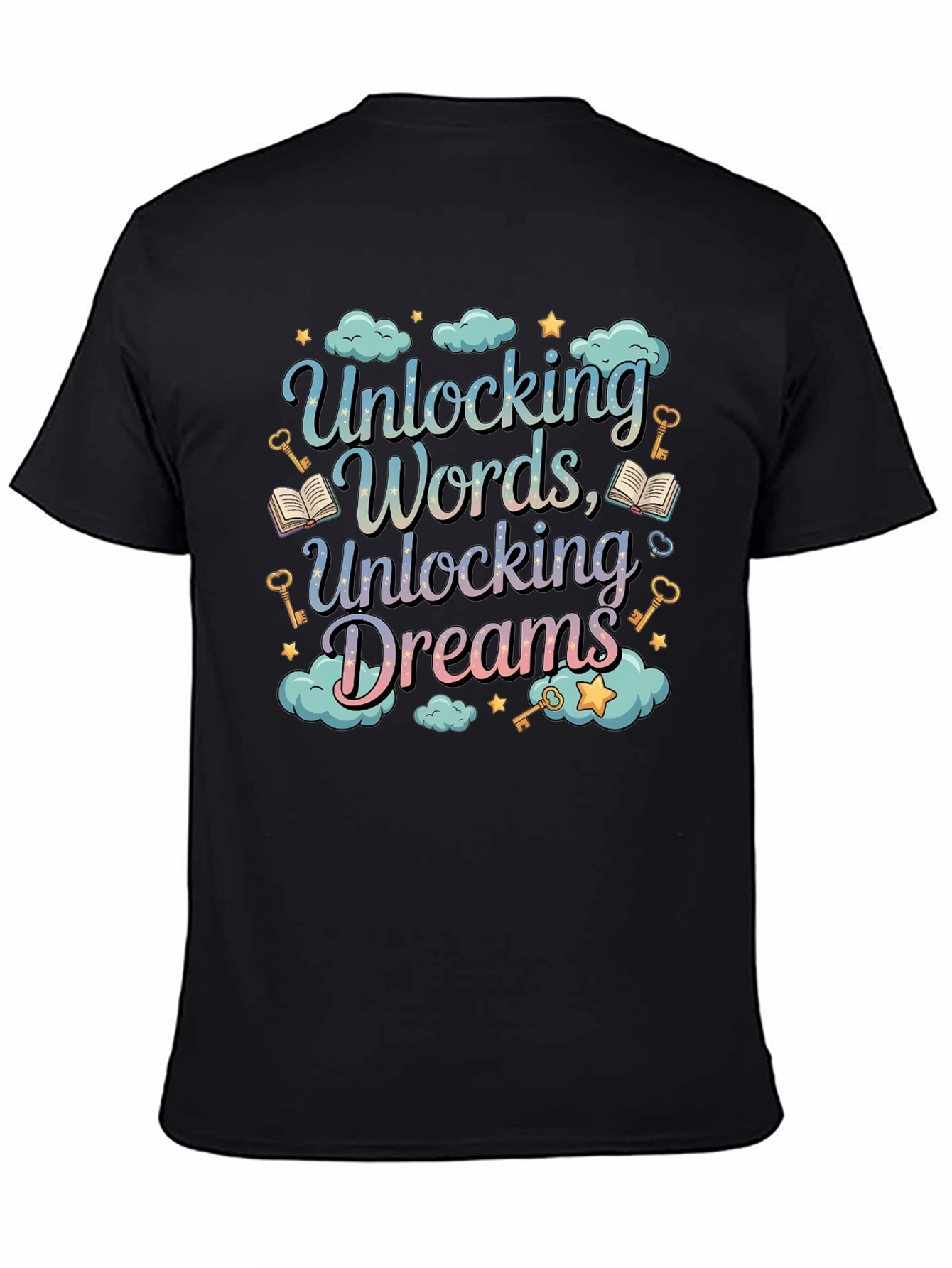 Unlocking Words Dreams Graphic Tee - Unisex
