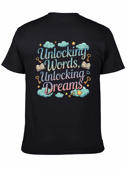 Unlocking Words Dreams Graphic Tee - Unisex