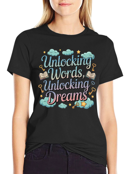 Unlocking Words Dreams Graphic Tee - Unisex