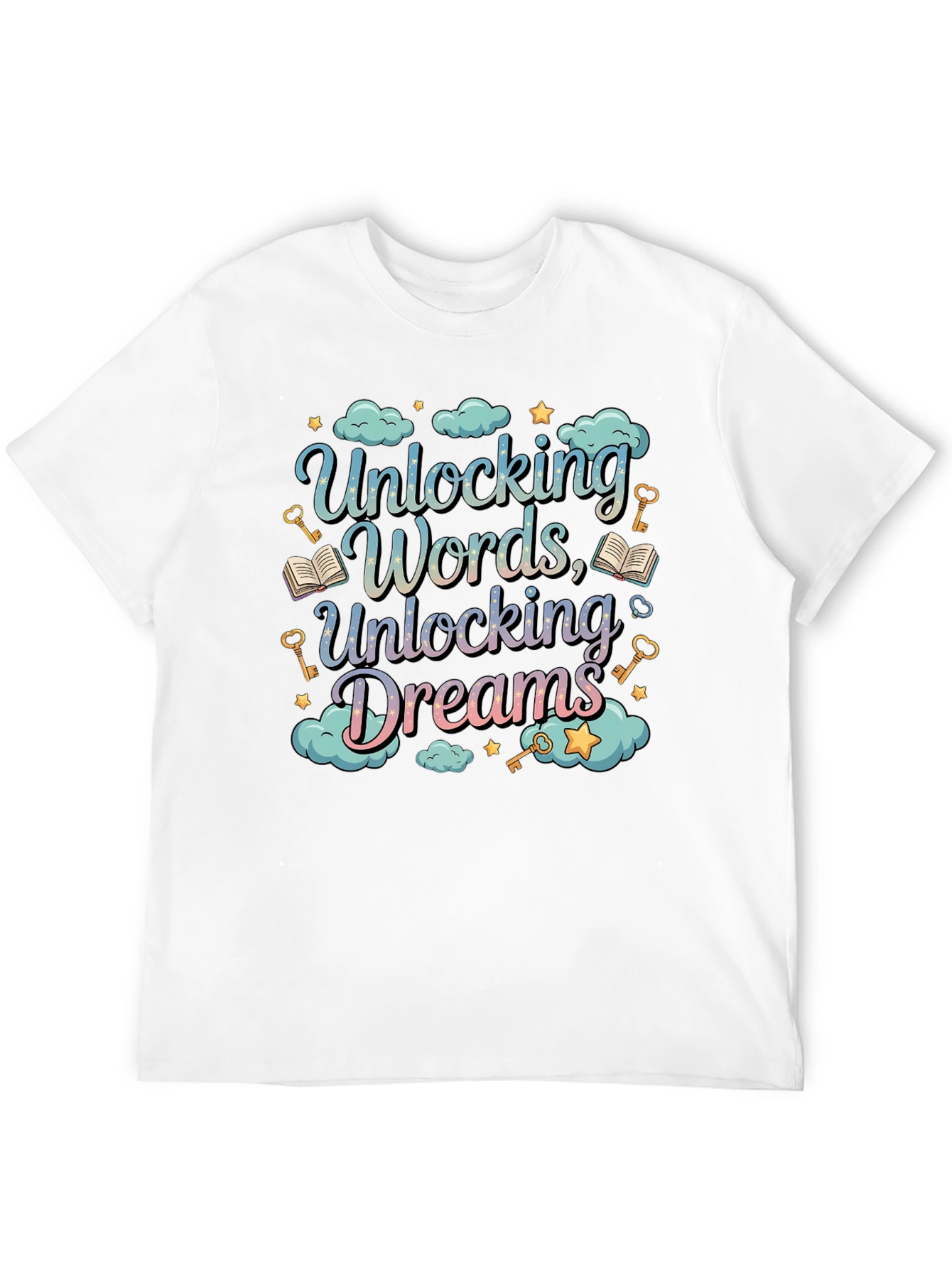 Unlocking Words Dreams Graphic Tee - Unisex