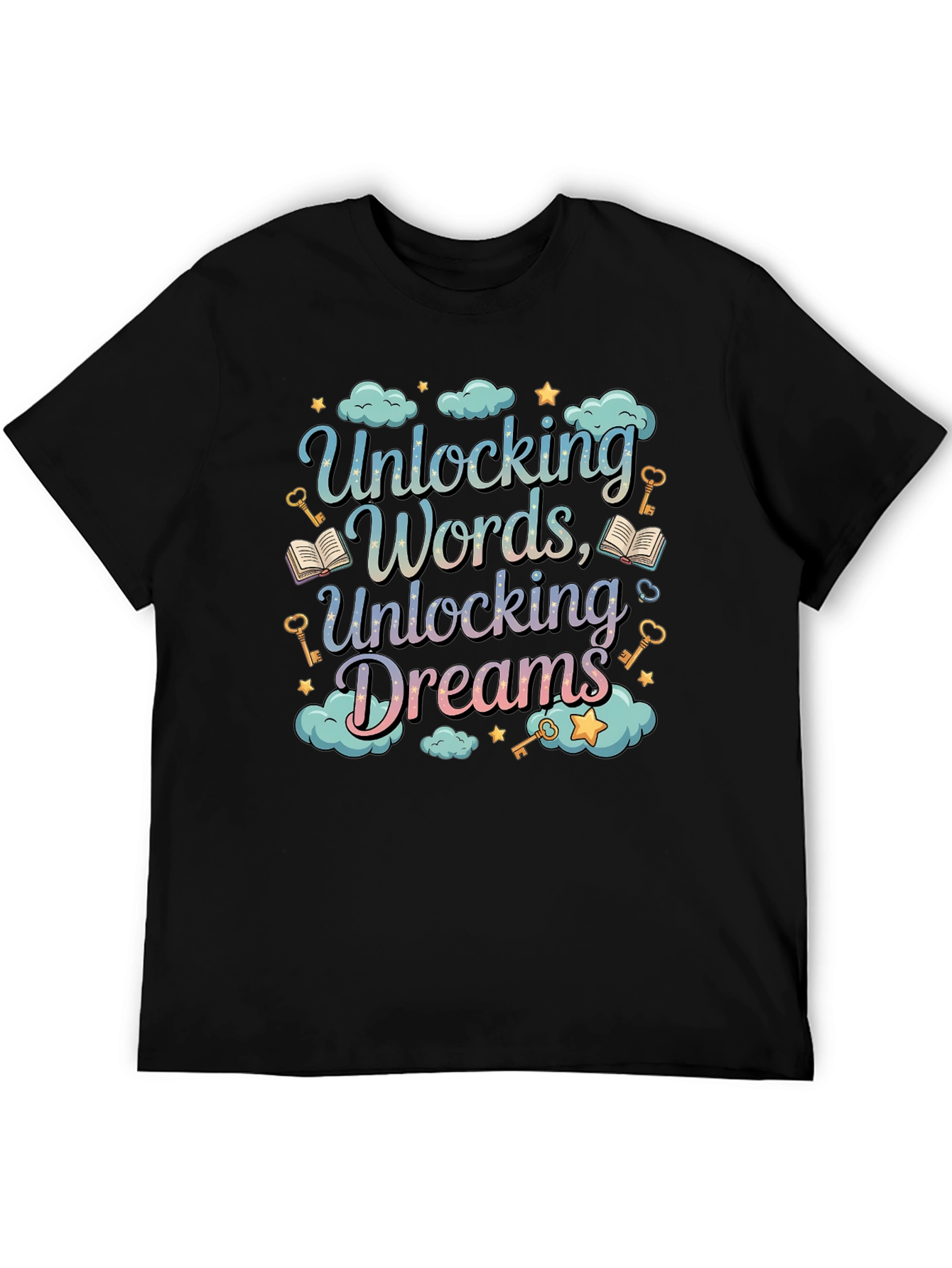 Unlocking Words Dreams Graphic Tee - Unisex