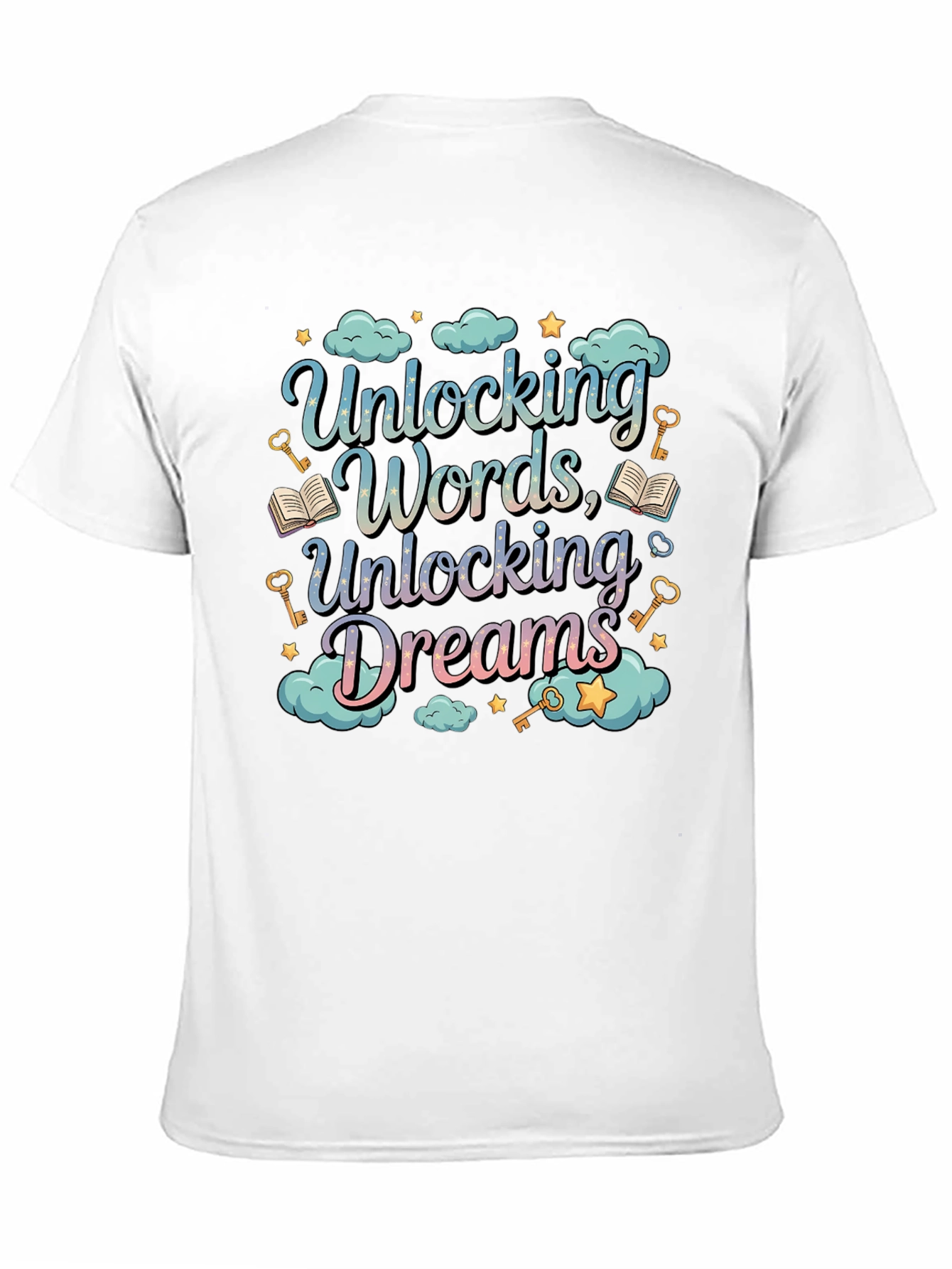 Unlocking Words Dreams Graphic Tee - Unisex