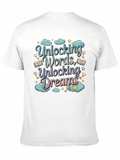 Unlocking Words Dreams Graphic Tee - Unisex