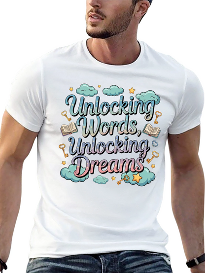 Unlocking Words Dreams Graphic Tee - Unisex